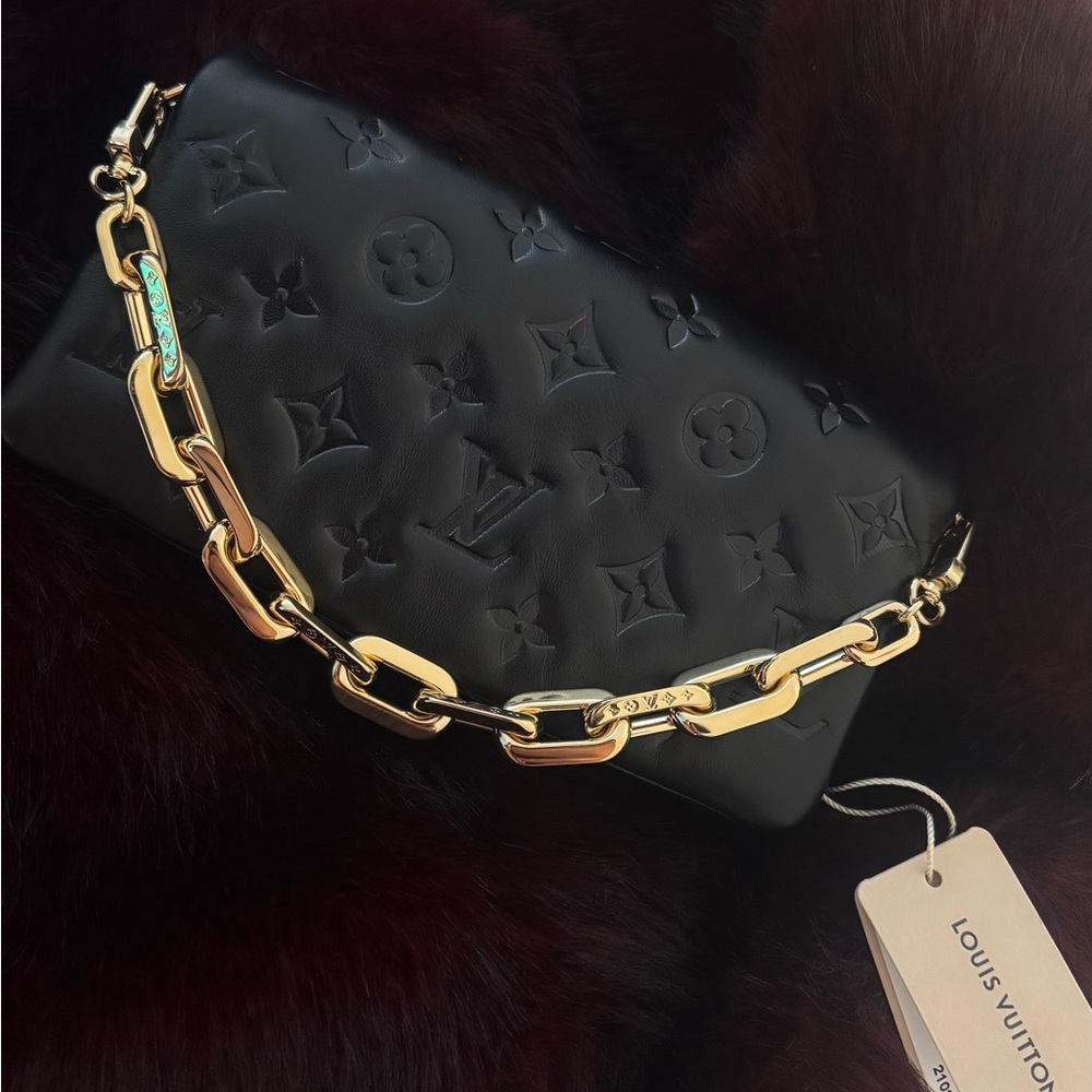 Black Louis Vuitton Coussin PM